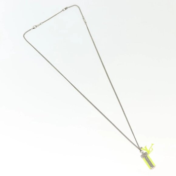 LOUIS VUITTON Collier LV Fluo Necklace metal Yellow Silver MP2143 LV Auth 137309 - Picture 4 of 14
